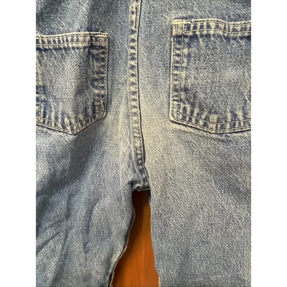 Vintage OshKosh B'gosh Denim Overalls Vestbak Toddler 2T Snap Crotch 90s